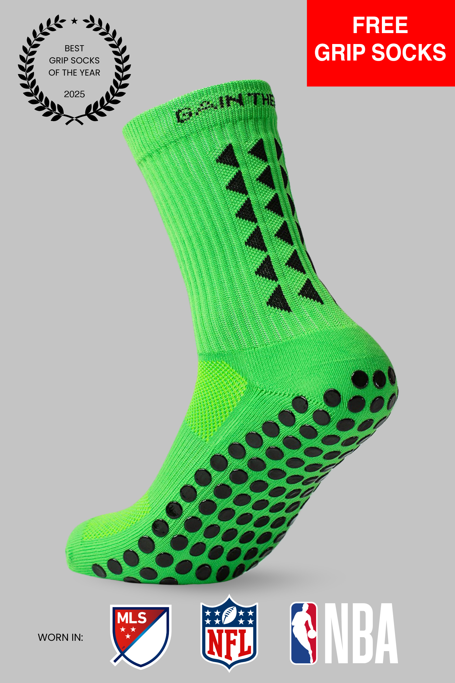 GRIP SOCKS 3.0  MidCalf Length - Green