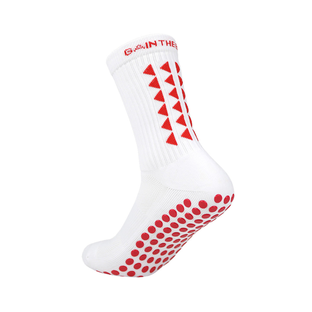 GRIP SOCKS 3.0  MIDCALF LENGTH - White & Red - Bundle & Save