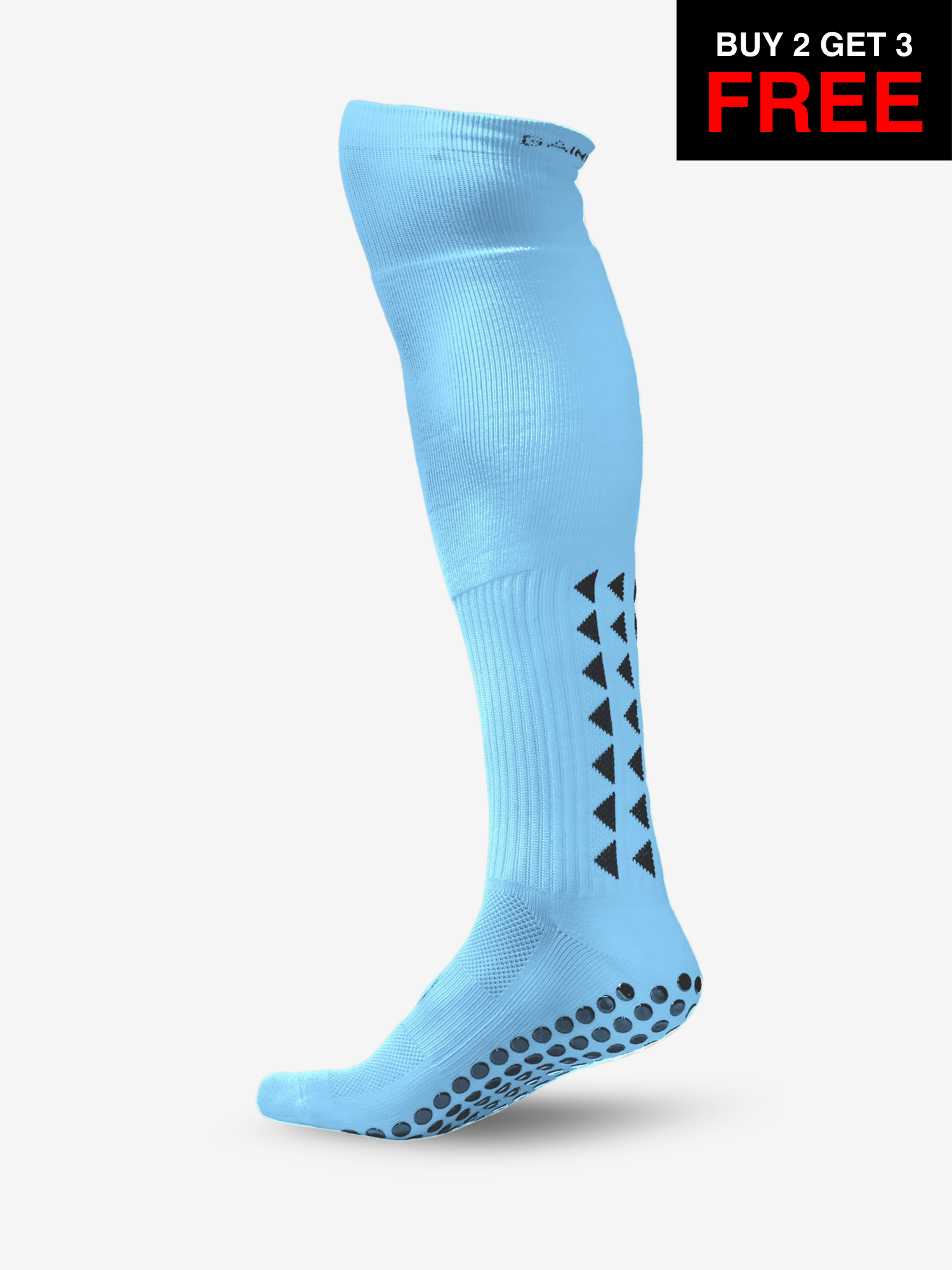 GRIP SOCKS 2.0  Full Length - Light Blue - SALE BUY 2 GET 3 FREE