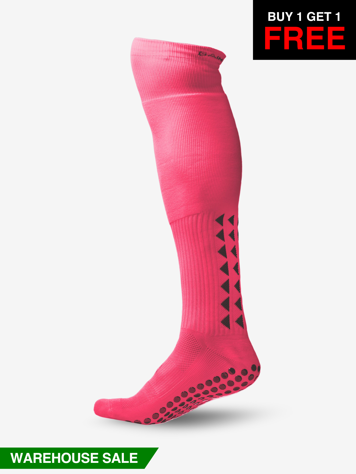 GRIP SOCKS 2.0  Full Length - Pink - WAREHOUSE SALE