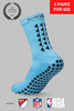 GRIP SOCKS 2.0  MidCalf Length - Light Blue