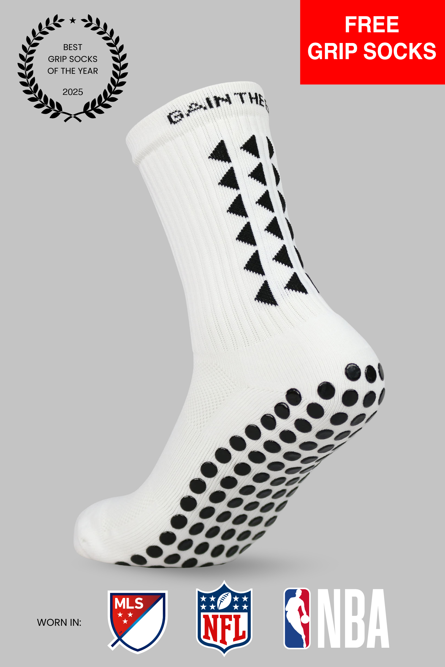 GRIP SOCKS 3.0  MidCalf Length - White