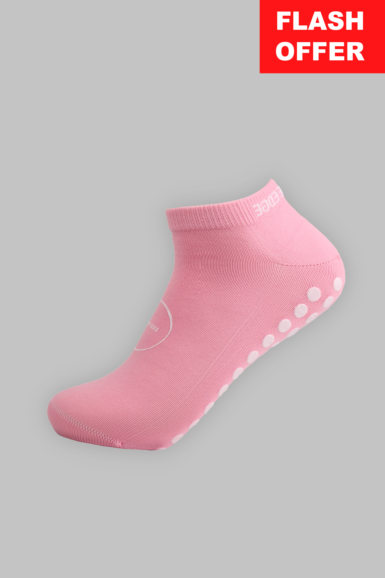 Ankle Grip Socks - Pink