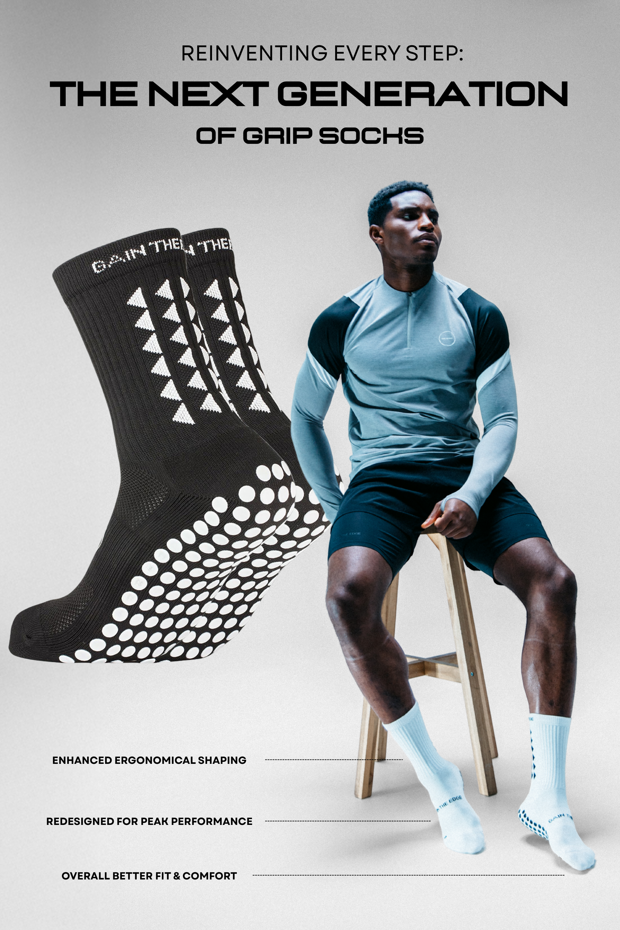 GRIP SOCKS 3.0 MidCalf Length - Black