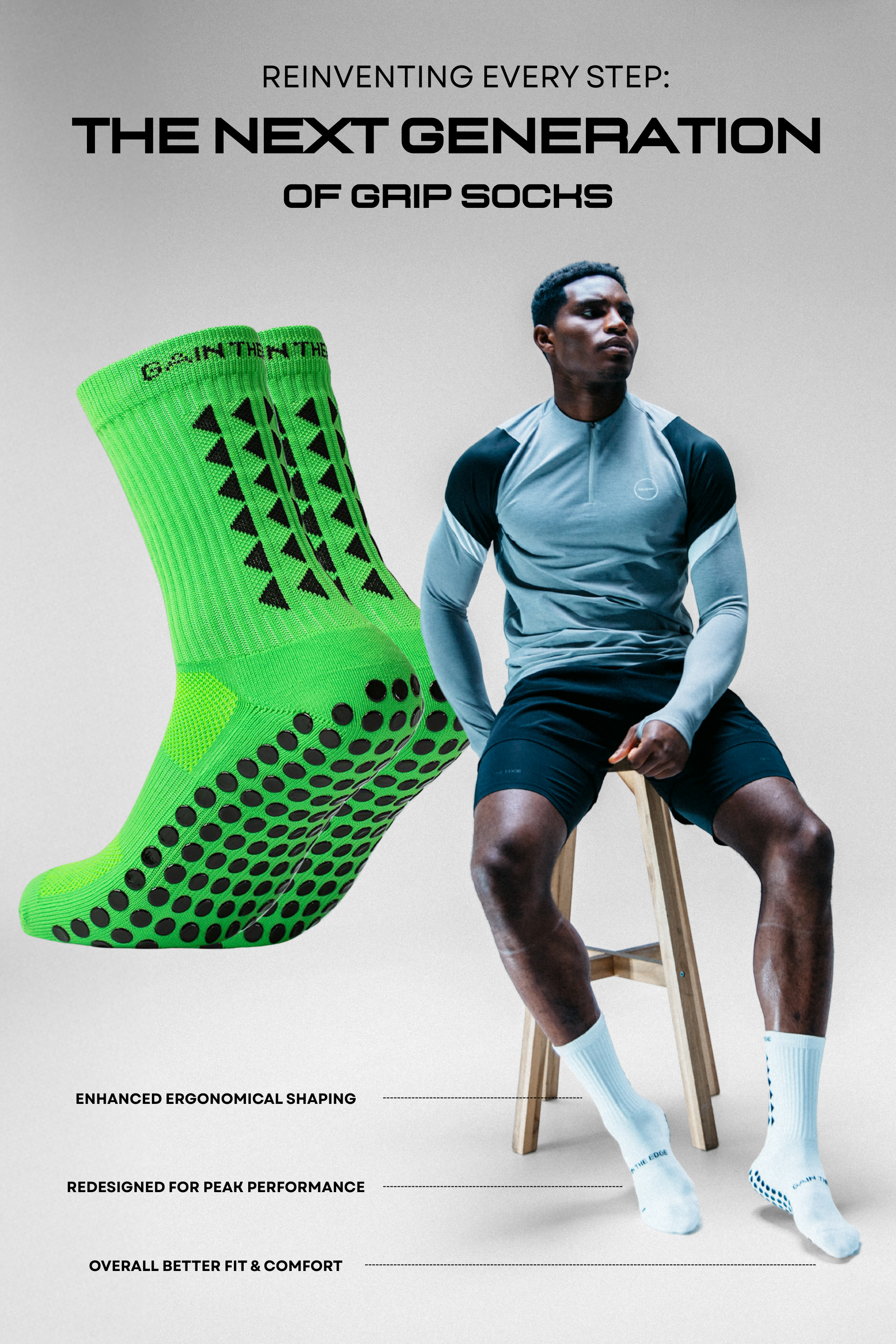 GRIP SOCKS 3.0  MidCalf Length - Green