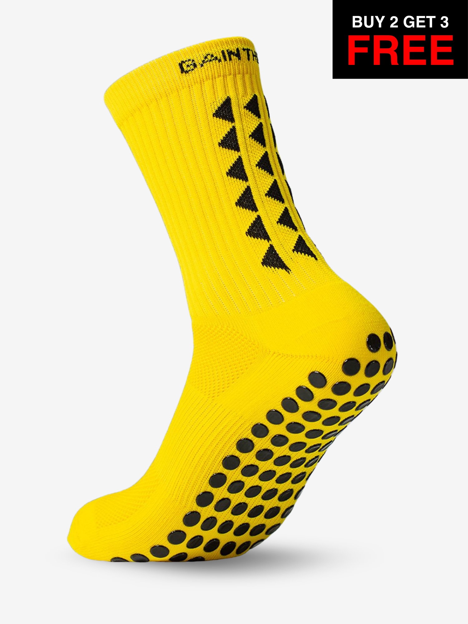 GRIP SOCKS 3.0  MidCalf Length - Yellow - SALE BUY 2 GET 3 FREE