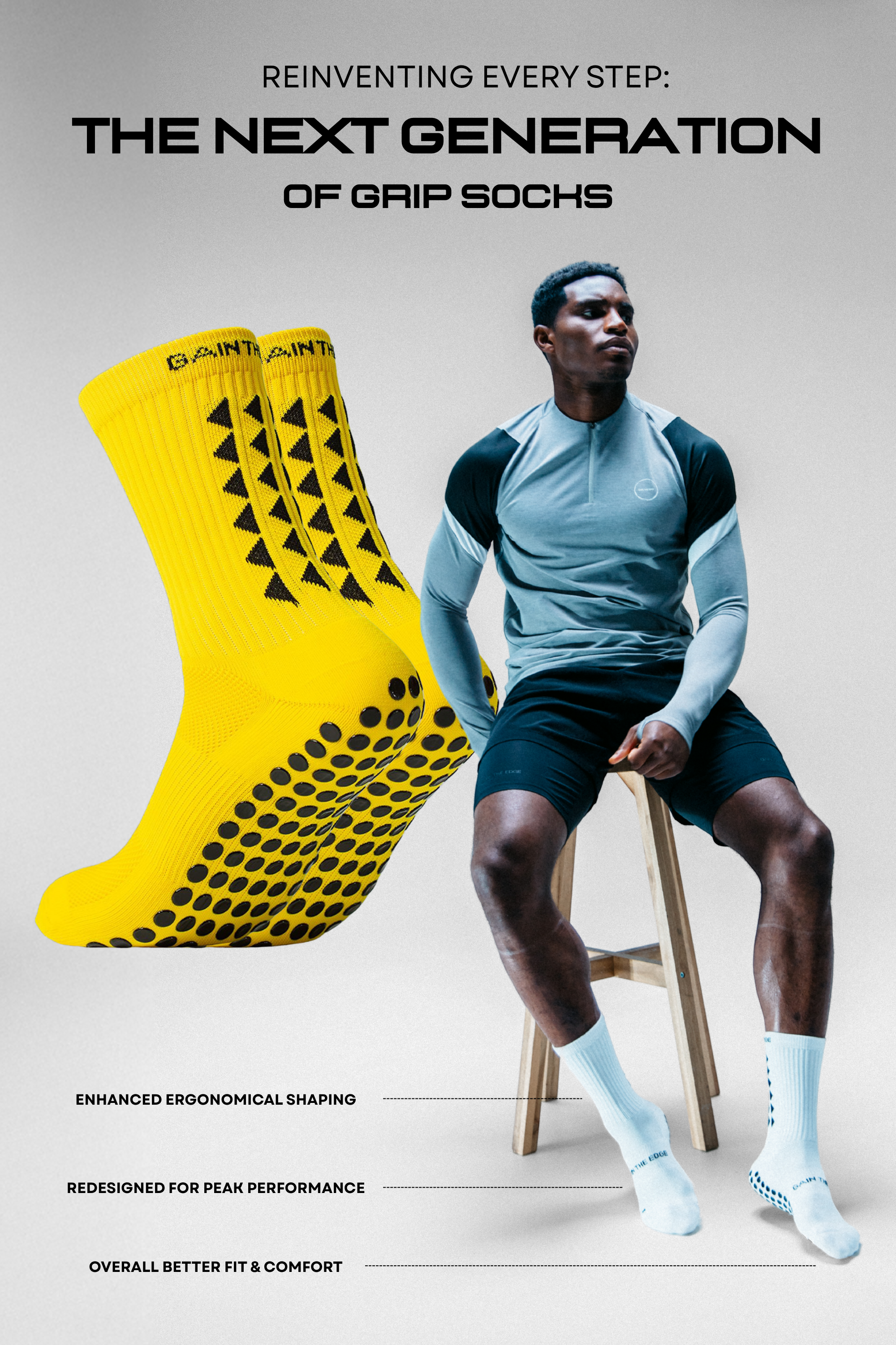 GRIP SOCKS 3.0  MidCalf Length - Yellow