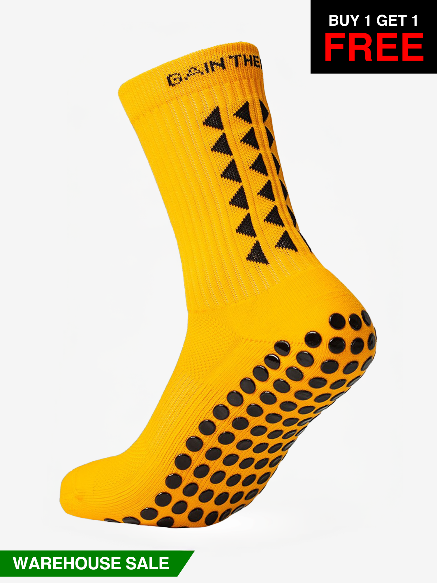 GRIP SOCKS 3.0  MidCalf Length - Orange - WAREHOUSE SALE