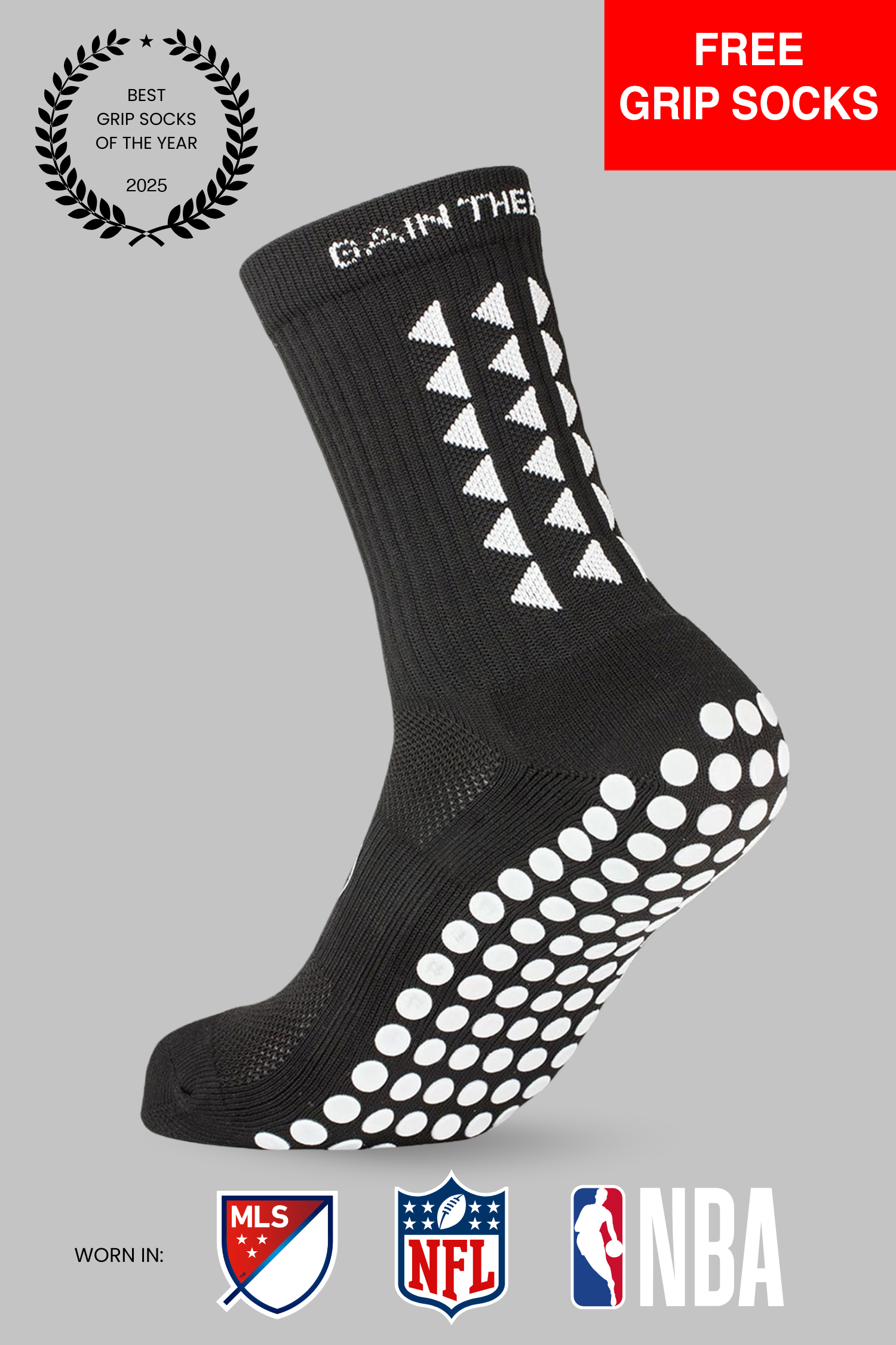 GRIP SOCKS 3.0 MidCalf Length - Black