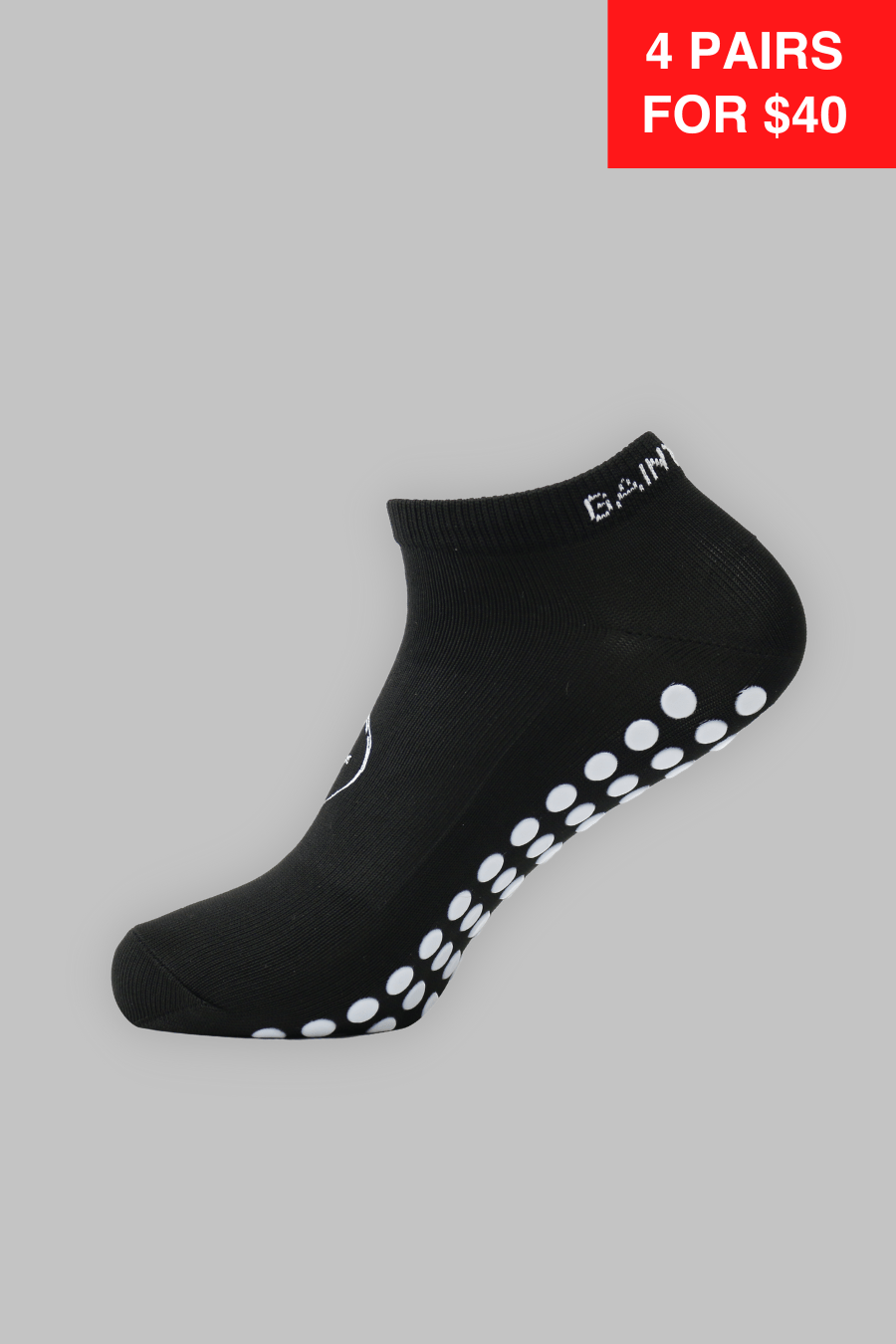Ankle Grip Socks Black Gain The Edge US