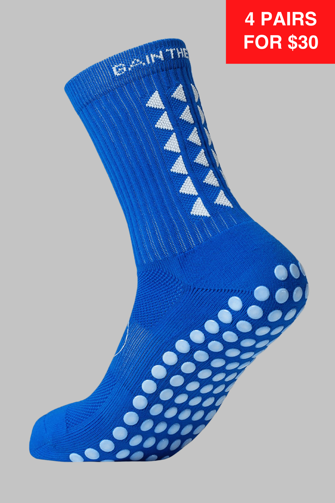 GRIP SOCKS 2.0 MidCalf Length - Blue - Gain The Edge US