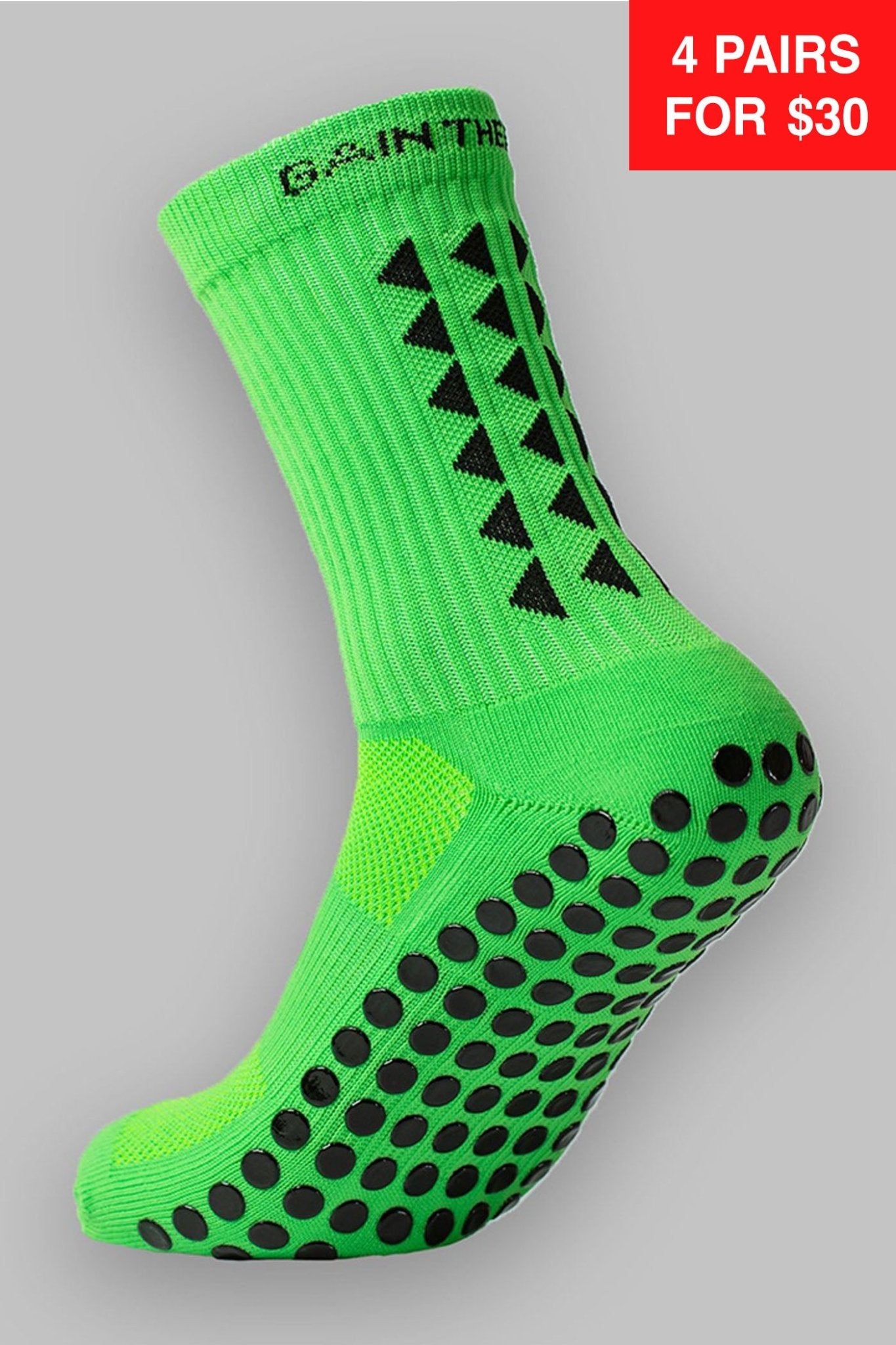 GRIP SOCKS 2.0 MidCalf Length - Green - Gain The Edge US