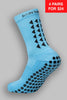 GRIP SOCKS 2.0 MidCalf Length - Light Blue - Gain The Edge US