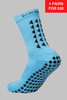 GRIP SOCKS 2.0 MidCalf Length - Light Blue - Gain The Edge US