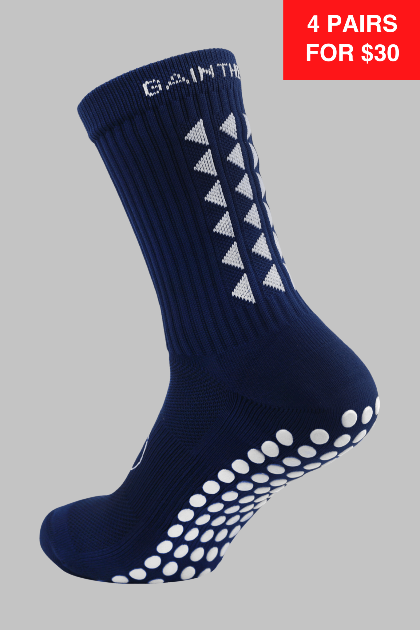 GRIP SOCKS 2.0 MidCalf Length - Navy Blue – Gain The Edge US