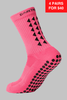 GRIP SOCKS 2.0 MidCalf Length - Pink - Gain The Edge US