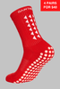 GRIP SOCKS 2.0 MidCalf Length - Red - Gain The Edge US