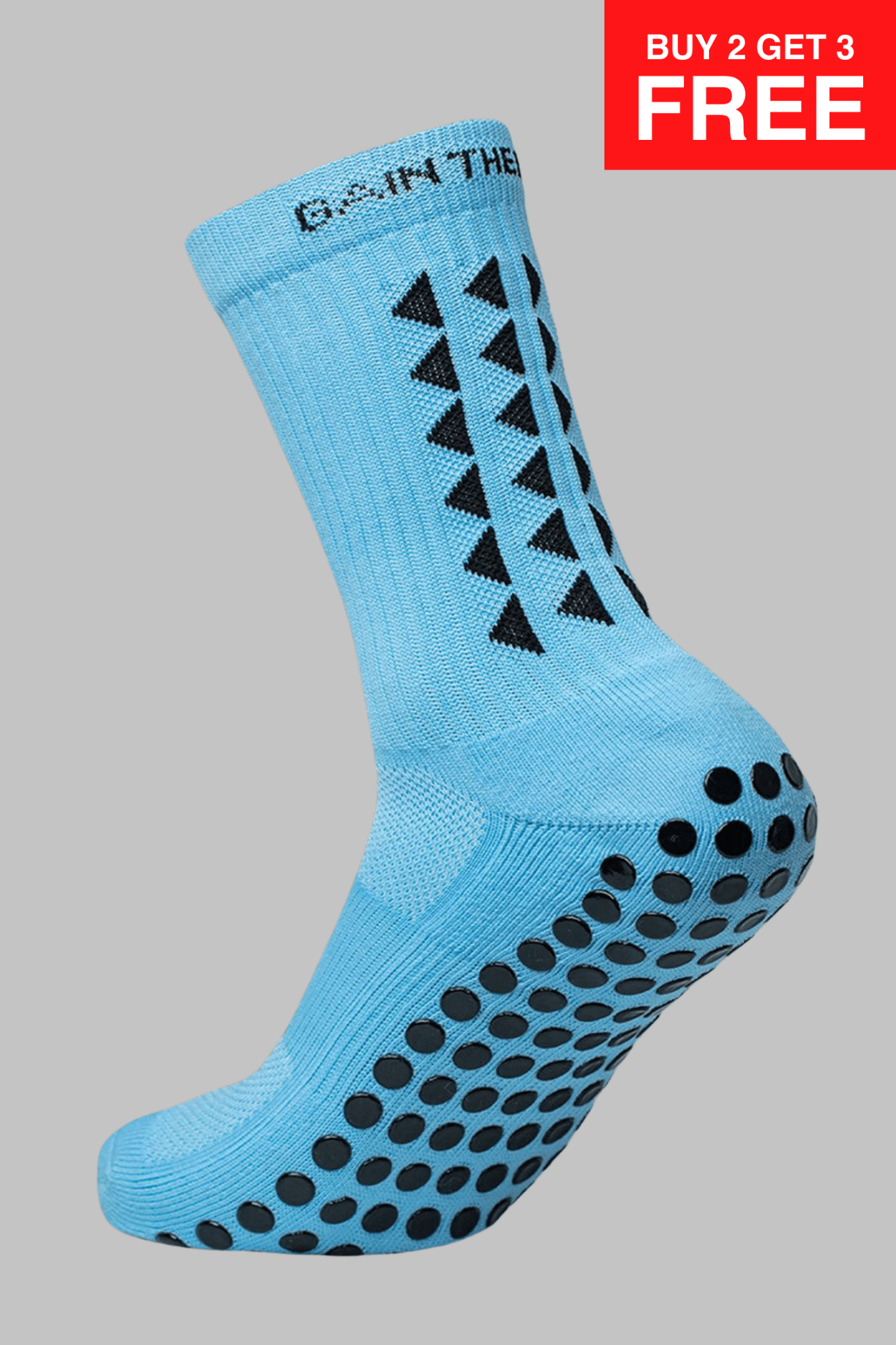 GRIP SOCKS 3.0 MidCalf Length - Light Blue - Gain The Edge US