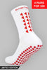 LIMITED EDITION GRIP SOCKS 2.0 - White & Red - Gain The Edge US