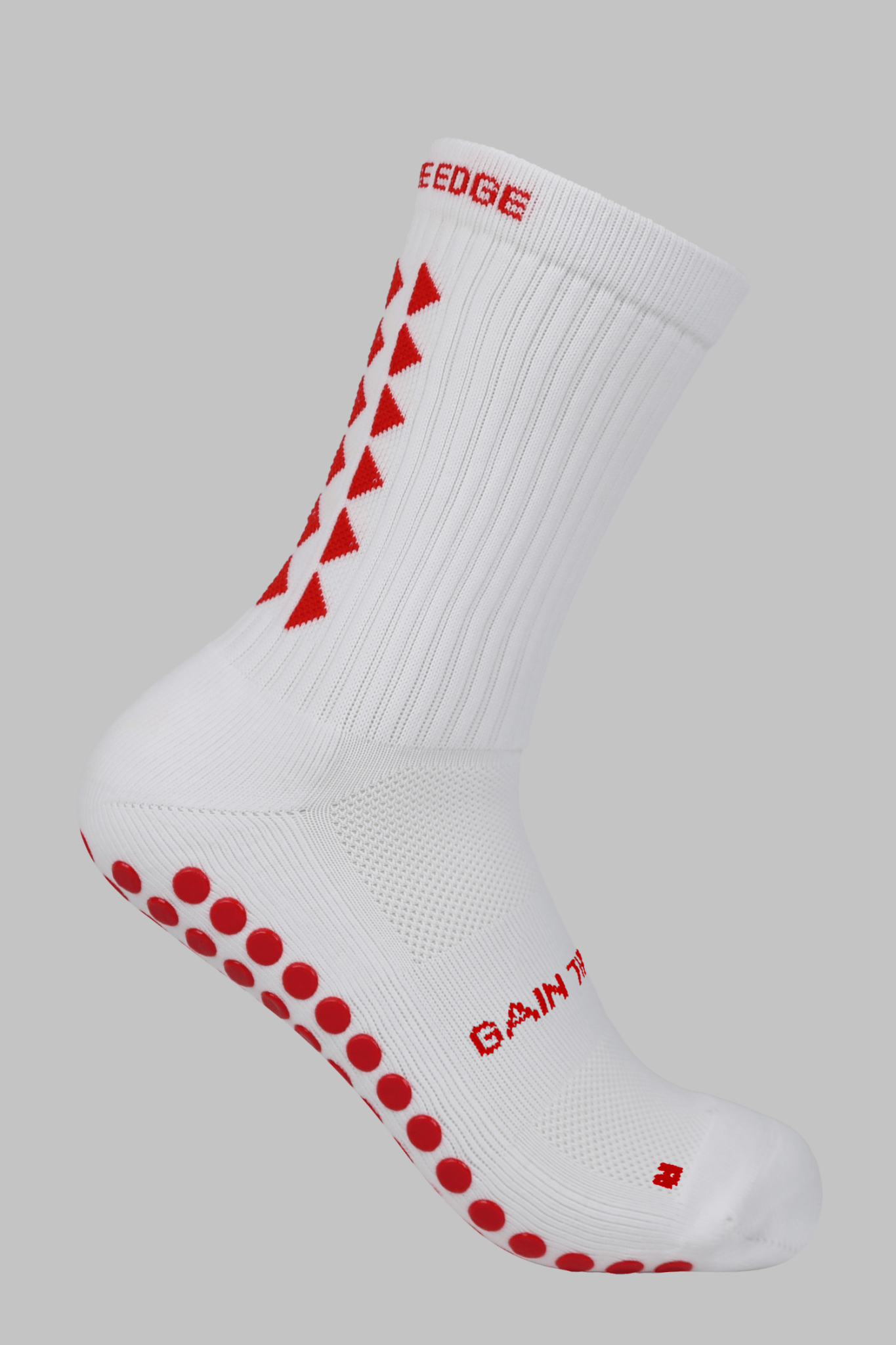 LIMITED EDITION GRIP SOCKS 3.0 - White & Red - Gain The Edge US